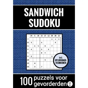 Afbeelding van Sandwich Sudoku - 100 Puzzels voor Gevorderden - Incl. Oplossingstechnieken - Nr. 49