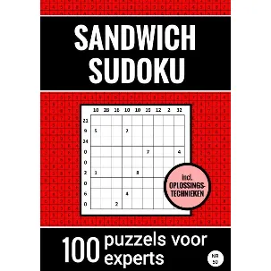 Afbeelding van Sandwich Sudoku - 100 Puzzels voor Experts - Inclusief Oplossingstechnieken - Nr. 50
