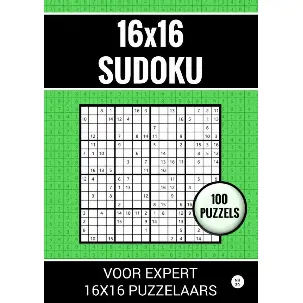 Afbeelding van 16x16 Sudoku - 100 Puzzels voor Expert 16x16 Puzzelaars - Nr. 39
