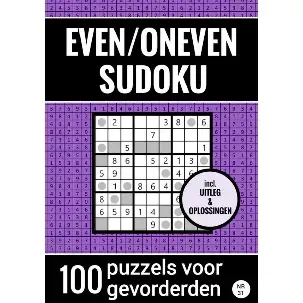 Afbeelding van Even/Oneven Sudoku - Nr. 31 - 100 Puzzels voor Gevorderden
