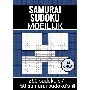 Afbeelding van Sudoku Moeilijk: Samurai Sudoku Puzzels - nr. 26