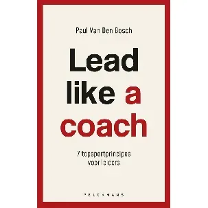 Afbeelding van Lead like a coach - Paul Van Den Bosch - eBook