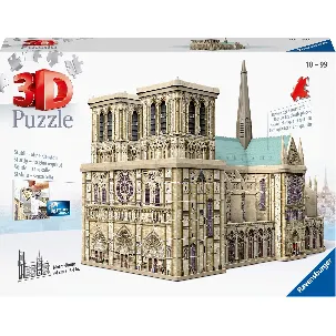 Afbeelding van Ravensburger Notre Dame Parijs - 3D puzzel gebouw - 324 stukjes