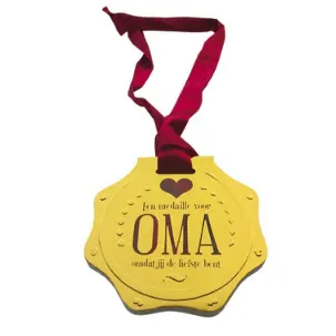 Afbeelding van Een medaille voor oma, omdat jij de liefste bent