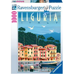 Afbeelding van Ravensburger puzzel Postcard from Liguria, Italy - Legpuzzel - 1000 stukjes