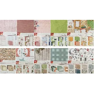 Afbeelding van Joy!Crafts Papiersets / 10 x 8 vellen 30,5x30,5cm in verschillende thema's papiersets -VOORDEELPAKKET om kaarten te maken, scrapbooking enz.(6011/0645)(6011/0536)(6011/0663)(6011/0539)(6011/0660)(6011/0576)(6011/0547)(6011/0634)(6011/0574)(6011/0654)