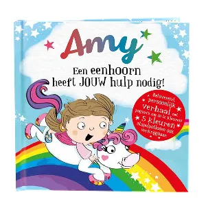 Afbeelding van H&H - Amy - Kinderboek - Amy een eenhoorn heeft jouw hulp nodig