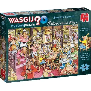 Afbeelding van Wasgij Retro Mystery 5 Zondagse Lunch! puzzel - 1000 stukjes