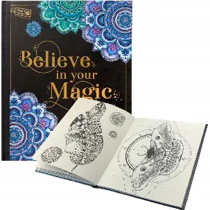 Afbeelding van Craft Sensations | Kleurboek Believe in your Magic | Luxe Kleurboek voor volwassenen | Kleurboek hard cover 80 designs