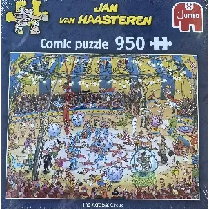 Afbeelding van Jumbo Jan van Haasteren comic puzzle 950 stukjes The acrobat circus puzzel