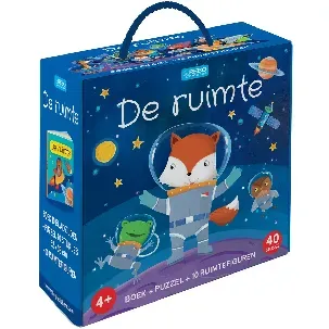 Afbeelding van De ruimte - boek + puzzel + 10 figuren