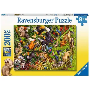 Afbeelding van Ravensburger puzzel Bonte jungle - Legpuzzel - 200 XXL stukjes