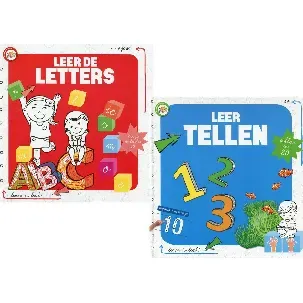 Afbeelding van 2 Boekjes - Leren Is Leuk - Leer Tellen Tot 20 & Leer De Letters En Klanken