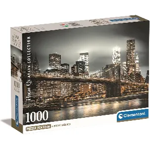 Afbeelding van Clementoni - Puzzel 1000 Stukjes High Quality Collection - New York Skyline, Puzzel Voor Volwassenen en Kinderen, 14-99 jaar, 39704 COMPACT BOX