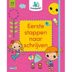 Afbeelding van Kleuterpret Eerste stappen naar schrijven (roos) 3-6 j.