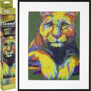 Afbeelding van Craft Sensations Kleurrijke Panter Diamond Painting | 40 X 50 CM | Diamond Painting volwassenen | Ronde steentjes