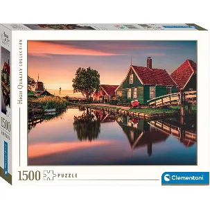 Afbeelding van Clementoni - Puzzel 1500 Stukjes High Quality Collection Zaanse Schans, Puzzel Voor Volwassenen en Kinderen, 14-99 jaar, 31696