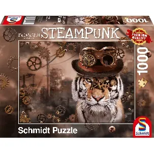 Afbeelding van 999 Games Legpuzzel Steampunk Tijger 1000 Stukjes