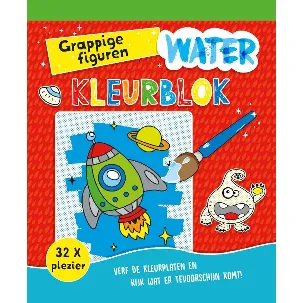 Afbeelding van Waterkleuren - Waterkleurblok Grappige figuren