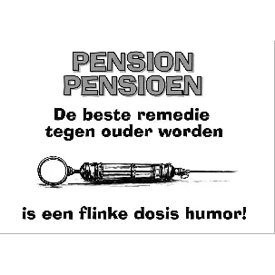 Afbeelding van PENSION PENSIOEN DE BESTE REMEDIE