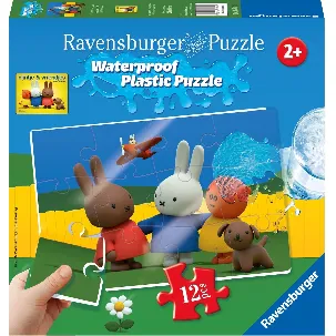 Afbeelding van Ravensburger nijntje plastic puzzle - 12 stukjes- kinderpuzzel