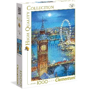 Afbeelding van Clementoni High Quality Collection - Puzzel - 1000 Stukjes - Volwassenen - Legpuzzel - Big Ben Engeland - Vanaf 14 jaar