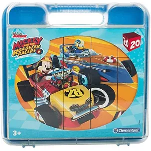 Afbeelding van Clementoni Disney Mickey and the Roadster Racer Blokpuzzel / puzzel in koffer - 20 Delig 21X22CM