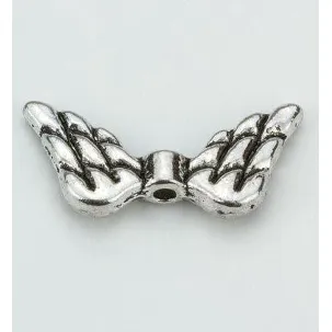 Afbeelding van 12419-1902 Angel Wings. Platinum. 10x19mm. 6pcs