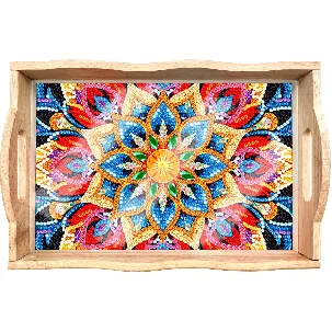 Afbeelding van Adorzy Diamond Painting Dienblad Mandala – Diamond Painting Volwassenen – Diamond Painting Volledig Pakket - DIY Pakket