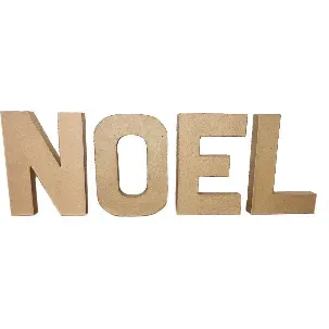 Afbeelding van Letters "NOEL" - Papier-maché - 20cm