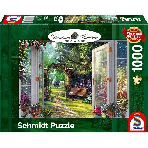 Afbeelding van Schmidt Uitzicht op de betoverde tuin, 1000 stukjes - Puzzel - 12+