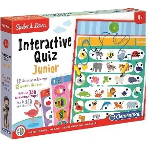 Afbeelding van Clementoni Spelend Leren - Interactive Quiz Junior - Educatief Speelgoed - Kleuter Speelgoed - 4+ Jaar