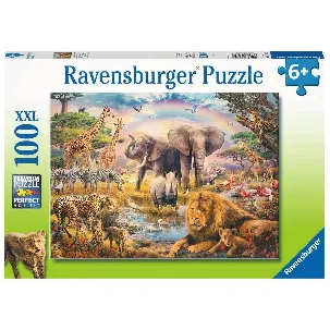 Afbeelding van Ravensburger puzzel Afrikaanse savanne - Legpuzzel - 100 stukjes