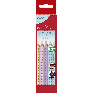 Afbeelding van Faber-Castell kleurpotlood -Jumbo Grip - pastel - etui 5 stuks - FC-110991