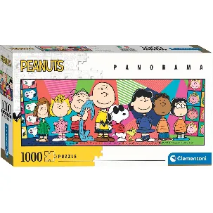 Afbeelding van Clementoni - Puzzel - 1000 Stukjes - Peanuts - Panorama - Puzzel Voor Volwassenen en Kinderen