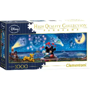 Afbeelding van Clementoni - Puzzel 1000 Stukjes - Panorama - Mickey & Minnie - Puzzel Voor Volwassenen en Kinderen - 14-99 jaar