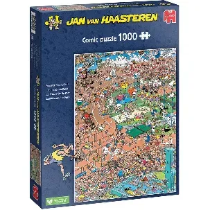 Afbeelding van Jan van Haasteren - Zomerspelen Parijs - 1000 stukjes puzzel - Legpuzzel - Olympische Spelen 2024