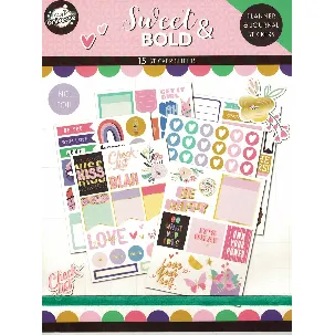 Afbeelding van Stickerboek - Sweet & Bold - Planner & Journal Stickers - Agendastickers - kalenderstickers -Journal stickers Deluxe - Planner stickers voor agenda - Bullet journal producten - Stickers volwassenen - Kado vrouwen - Bullet journal accesoires