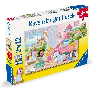 Afbeelding van Ravensburger puzzel Prince & Princess - Twee puzzels - 12 stukjes - kinderpuzzel