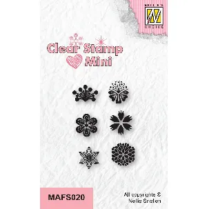 Afbeelding van MAFS020 - Nellie Snellen Clear Stamp Flowers 2 - stempels mini - bloemetjes klein - bloem & bloemen small