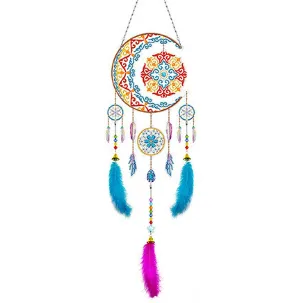 Afbeelding van Adorzy Diamond Painting Dromenvanger – Dreamcatcher - Diamond Painting Volwassenen – Diamond Painting Kinderen –Muurdecoratie – Wanddecoratie