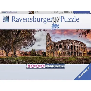 Afbeelding van Ravensburger puzzel Coloseum bij zonsopgang - panorama - Legpuzzel - 1000 stukjes