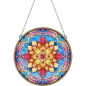 Afbeelding van Adorzy Diamond Painting Zonnevanger Mandala - Diamond Painting Volwassenen – Diamond Painting Volledig Pakket - Diamond Painting Mandala