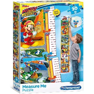 Afbeelding van Clementoni Puzzel Meetlat Mickey Roadster Racers 30 Stukjes