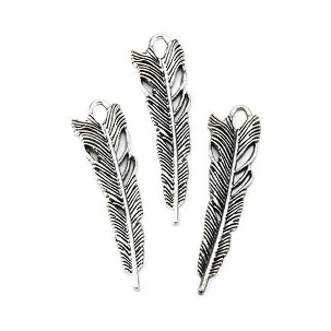 Afbeelding van 12419-1915 Metal Charms. Leaves. Platinum