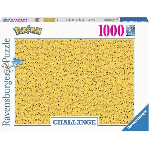 Afbeelding van Ravensburger Pokémon - Challenge Pikachu (1000 pieces) Puzzel - Geel