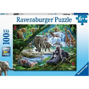 Afbeelding van Ravensburger puzzel Jungle dieren - Legpuzzel - 100 stukjes