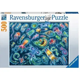 Afbeelding van Ravensburger puzzel Kleurrijke kwallen - Legpuzzel - 500 stukjes