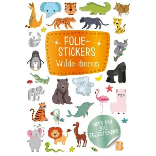 Afbeelding van Glitterstickers 1 - Foliestickers - Wilde dieren