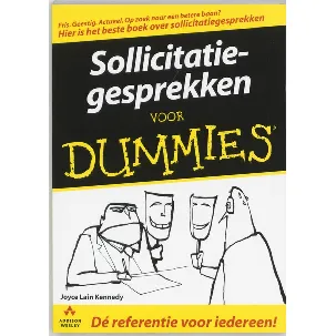 Afbeelding van Voor Dummies - Sollicitatiegesprekken voor Dummies